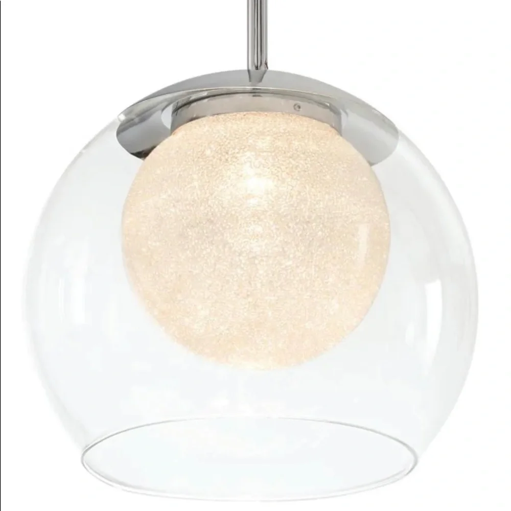 Brand new in box Melinda 40-Watt Equivalence Chrome Integrated LED Mini Pendant - Picture 2 of 6